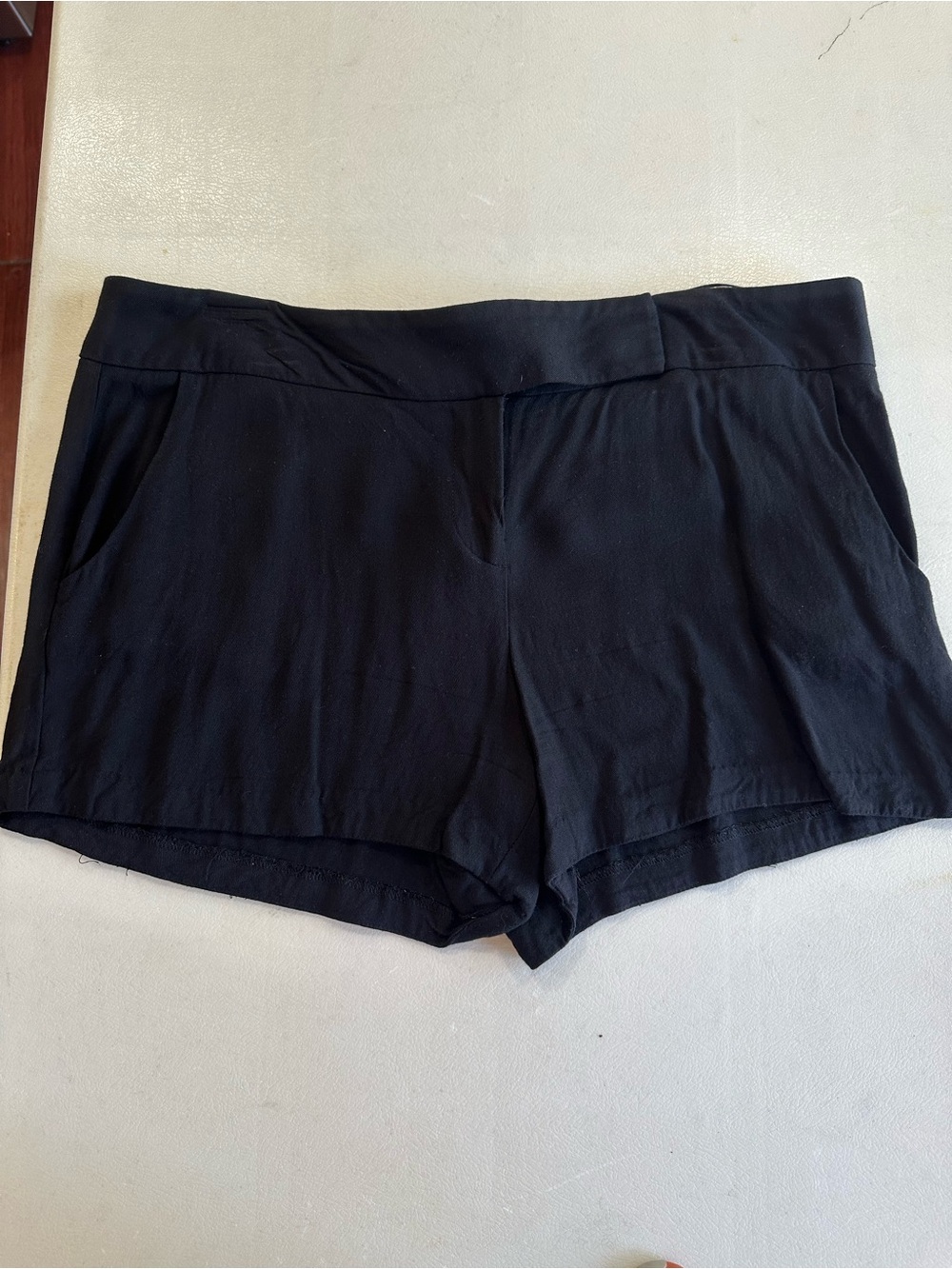 Charlotte Russe Black High-Waist Relaxed Shorts